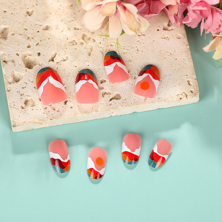 Artistic Nail Tips with Modern Gradient Color Stornfield