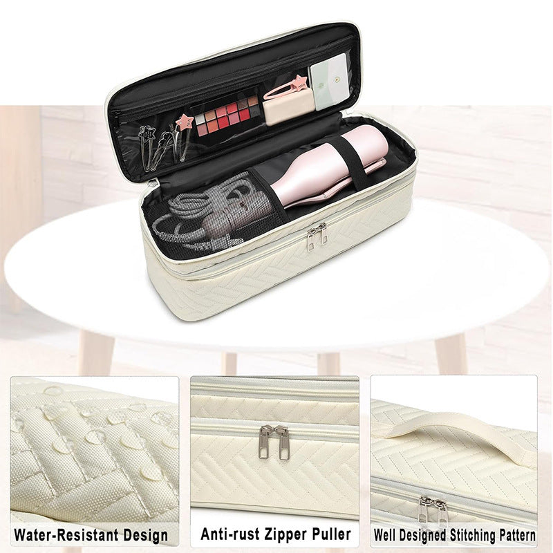 Cosmetic organizer bag for hair dryers and styling tools Stornfield