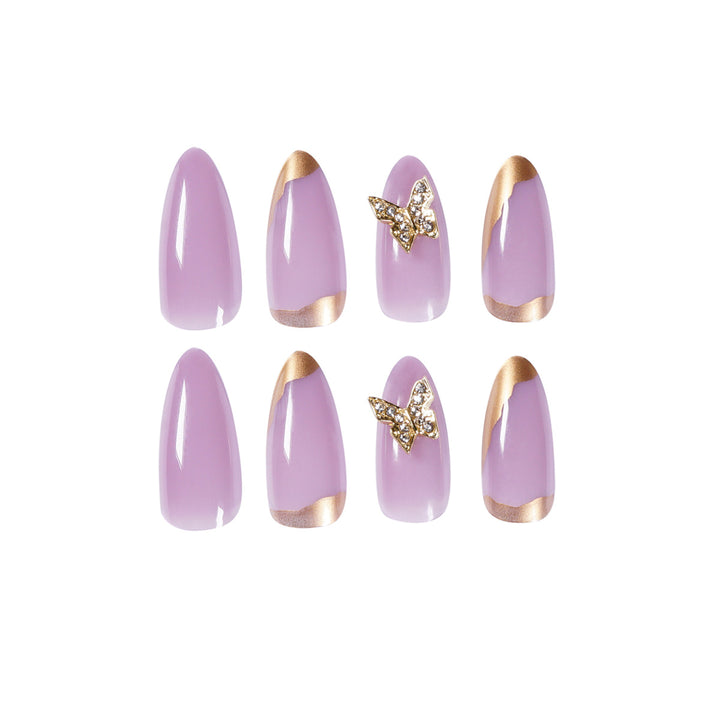 Elegant fake nails with glitter accents Stornfield
