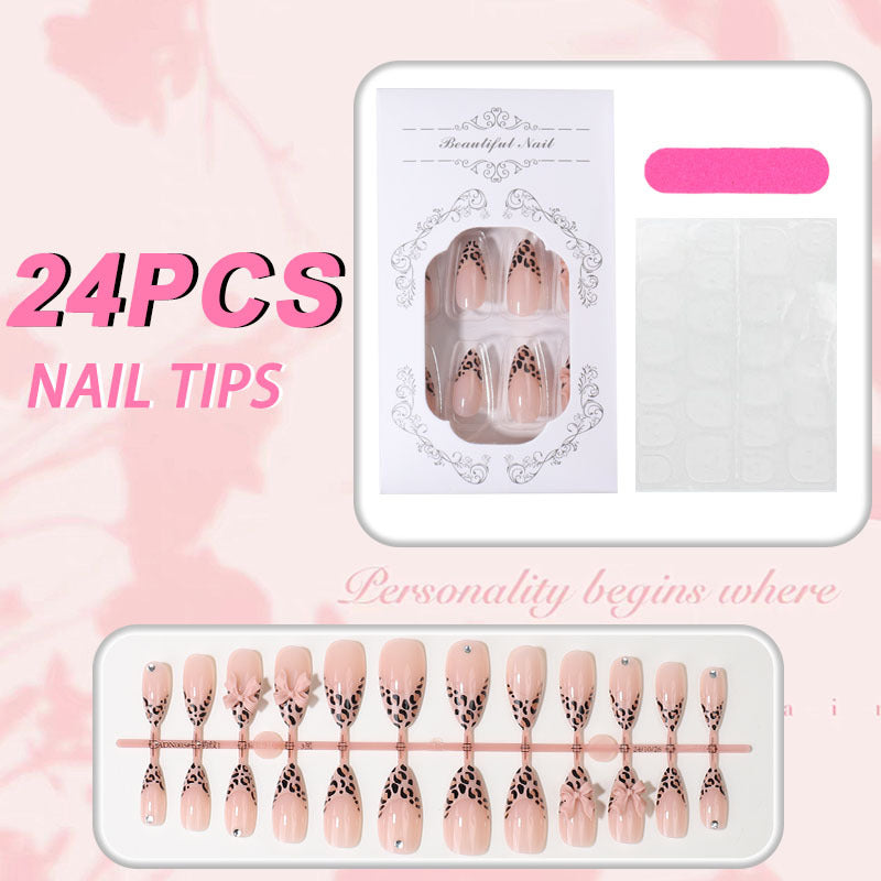 Decorative Leopard Print Press-On Nail Tips Stornfield
