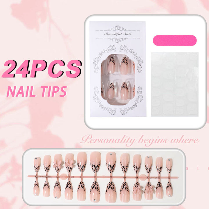 Decorative Leopard Print Press-On Nail Tips Stornfield
