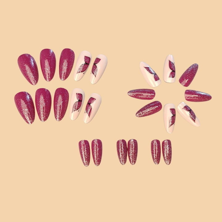 Elegant Glittery Butterfly Nail Art Stornfield