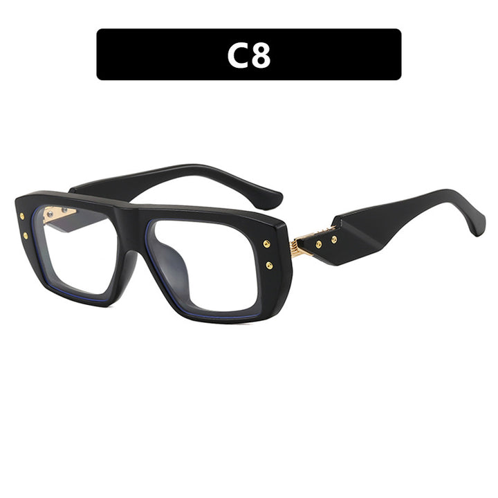 Women's fashionable square glasses with multicolored transparent frame Stornfield