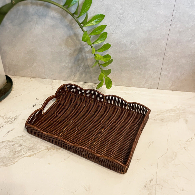 Ladies elegant serving tray made of high-quality weave Stornfield