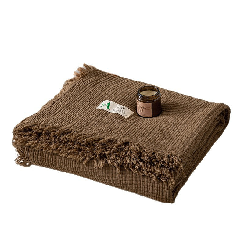Cozy Waffle Weave Blanket