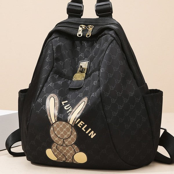 Cute Bunny Print Backpack Stornfield