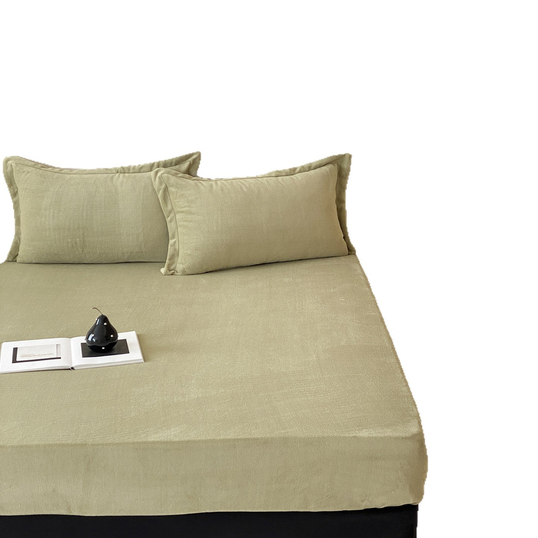 Velvet Fitted Sheet Set with Extra Deep All-Around Elastic and Velvety Surface
