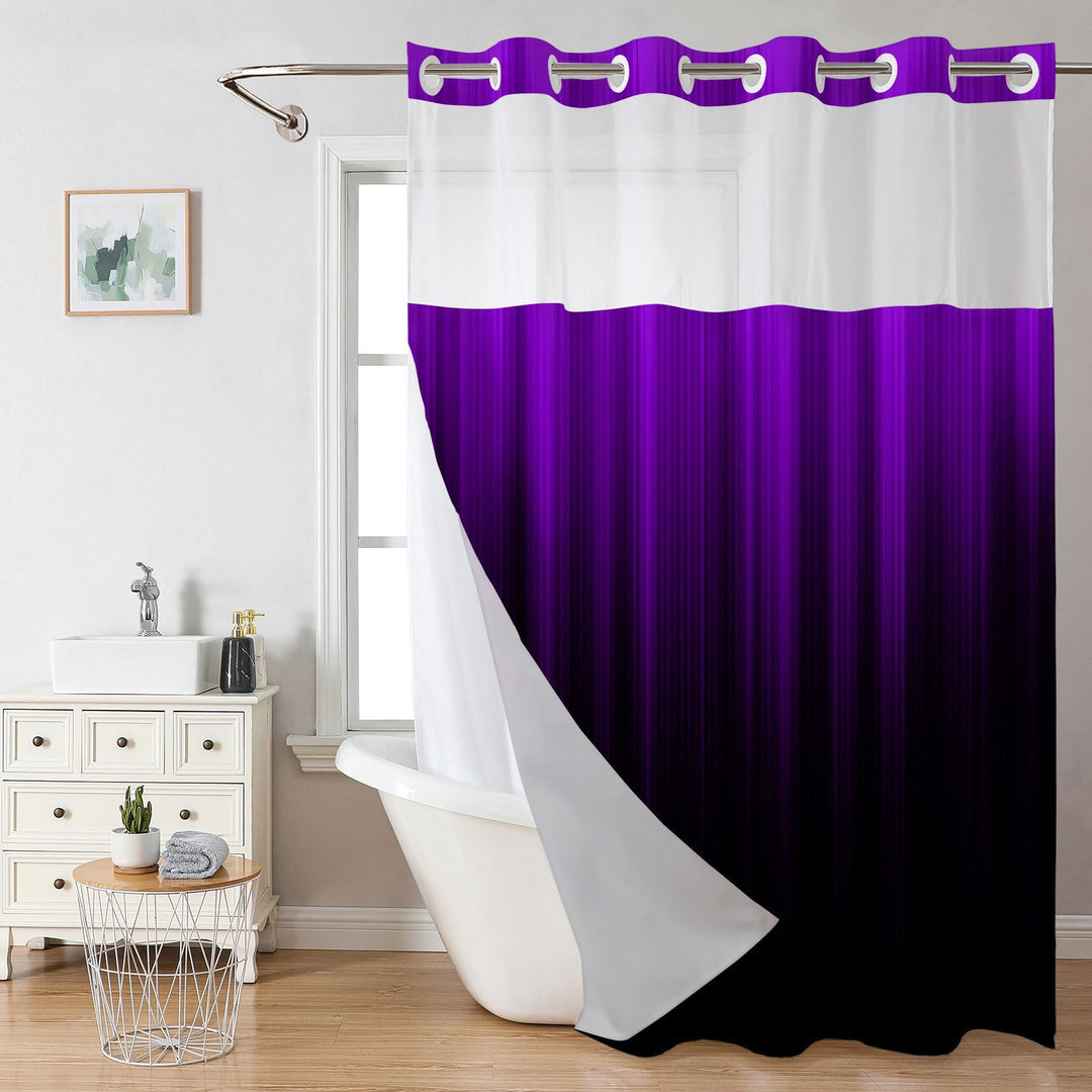 Modern Gradient Shower Curtain Stornfield