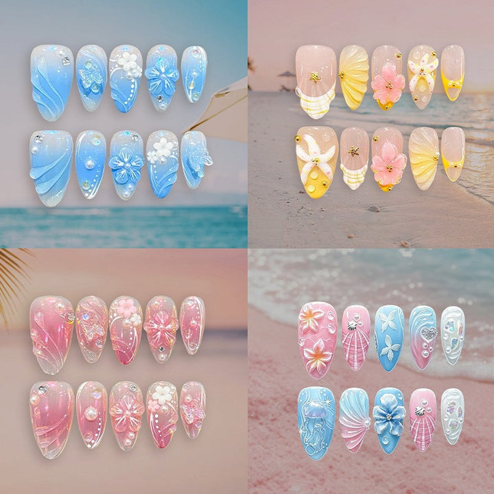 Creative nail art set with maritime accents Stornfield