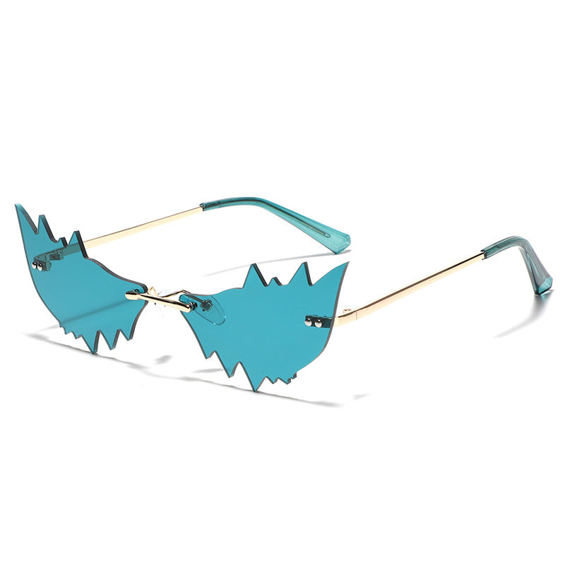 Ladies Trendy Cat Eye Sunglasses with Protective UV Filter and Unusual Frame Stornfield