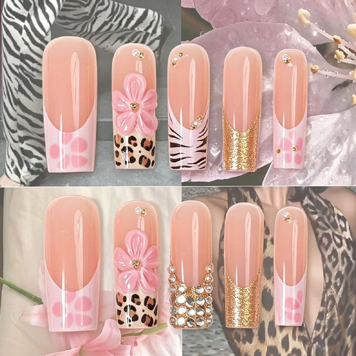 Floral Art Press-On Nail Tips Stornfield