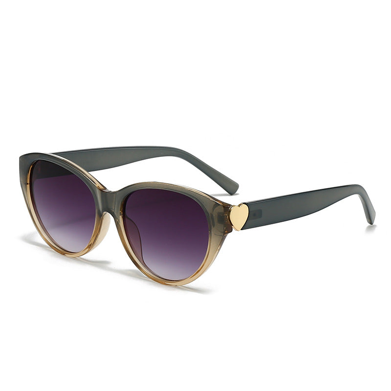Women Cat-Eye Sunglasses with Heart Design Stornfield