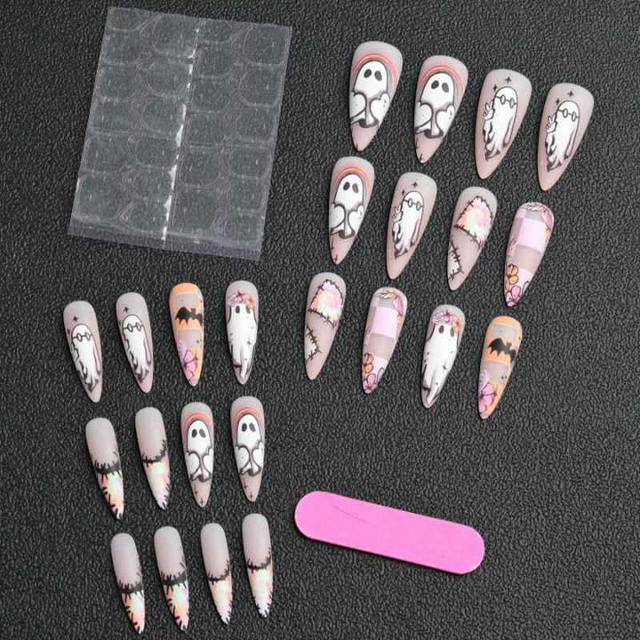 Artistic Halloween-Themed Nail Set Stornfield