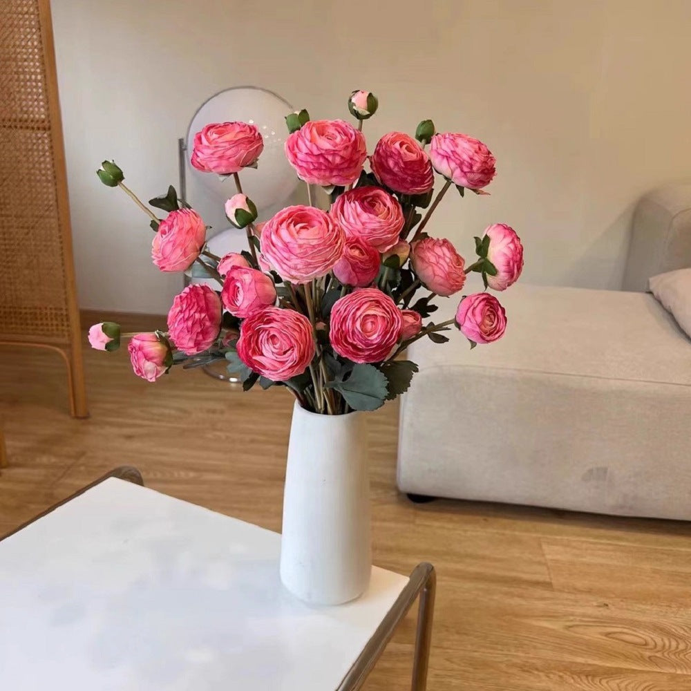 Lifelike Ranunculus Flower Arrangement