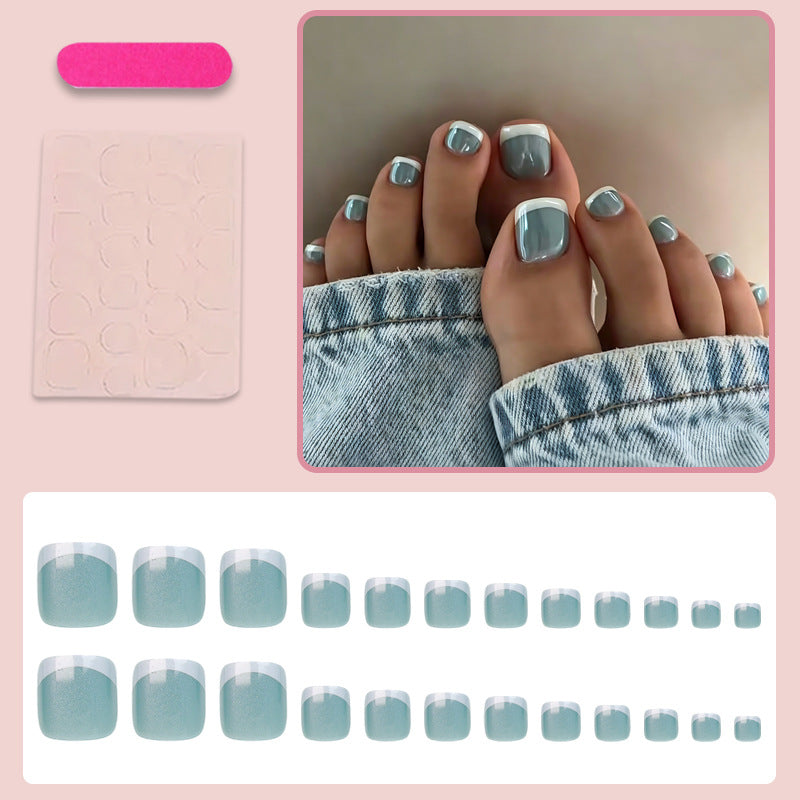 Artificial nail set for elegant toenails Stornfield