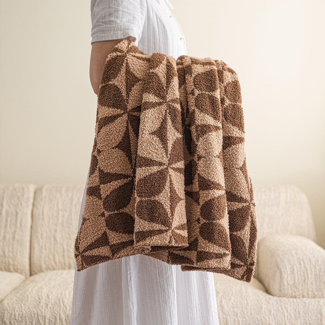 Decorative Textured Throw Blanket
