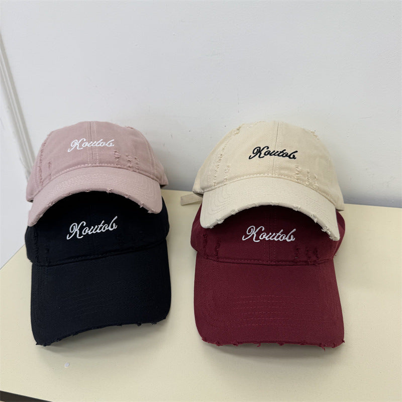 Men's Distressed Cotton Baseball Cap Stornfield 1783921814