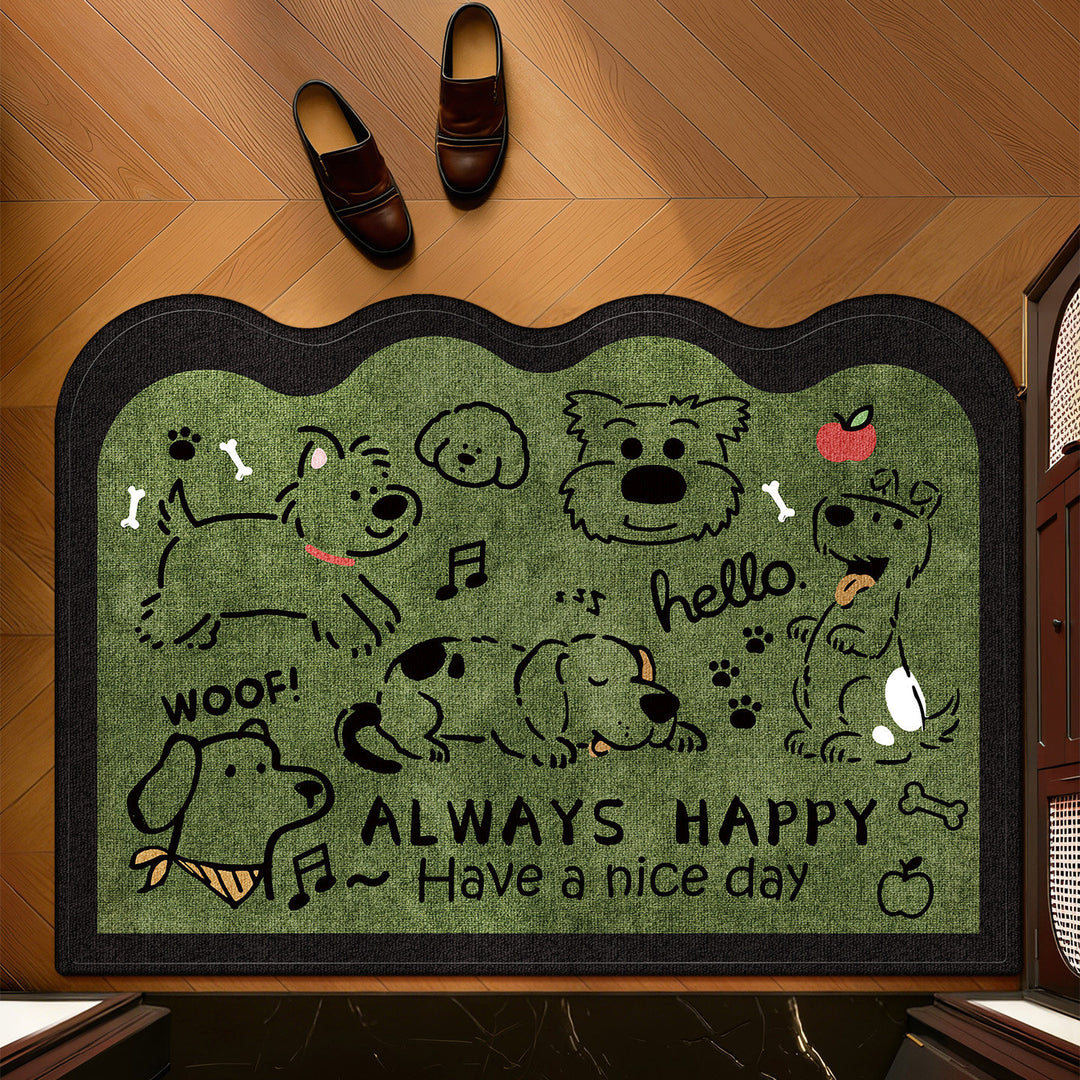 Whimsical Pet-Themed Entrance Mat