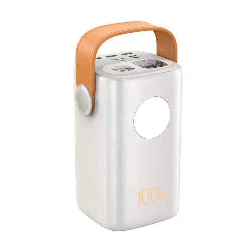 Portable power station with high power output and ergonomic carrying handle Stornfield
