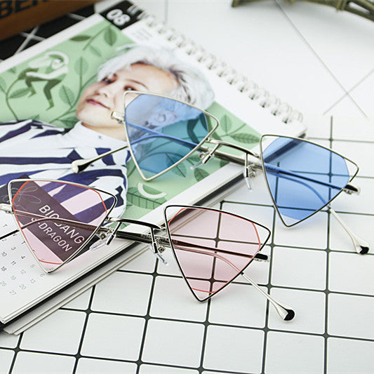 Ladies geometric sunglasses with elegant metal frame Stornfield