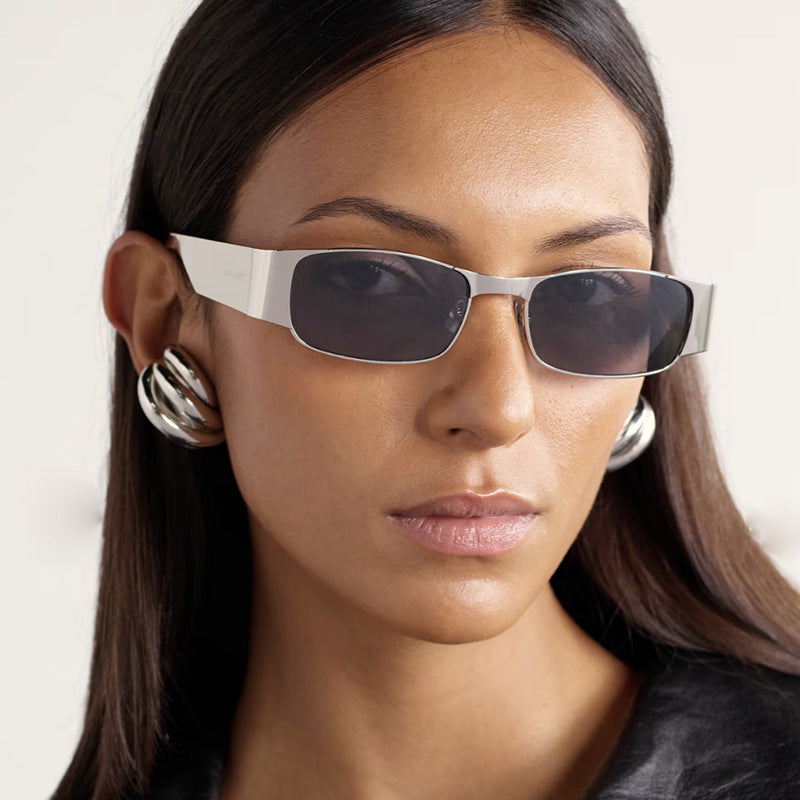 Women's fashionable rectangular sunglasses with elegant lenses Stornfield