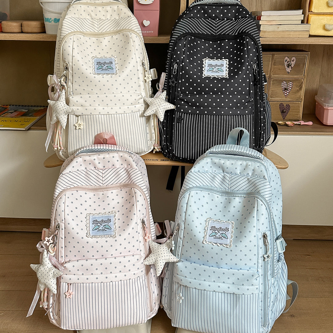 Whimsical Star-Embellished School Backpack Stornfield