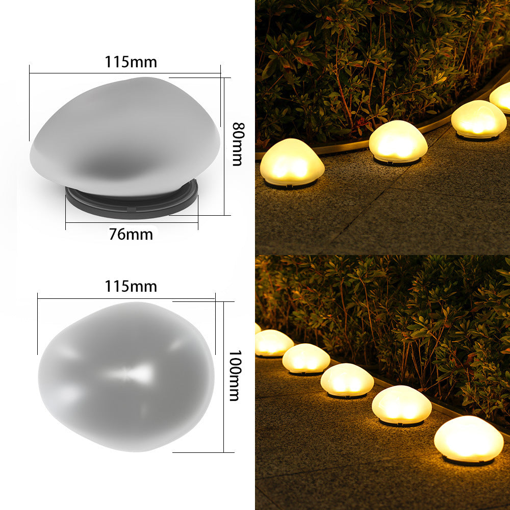 Rechargeable LED Pebble Pathway Lights Waterproof Garden Accent Stornfield