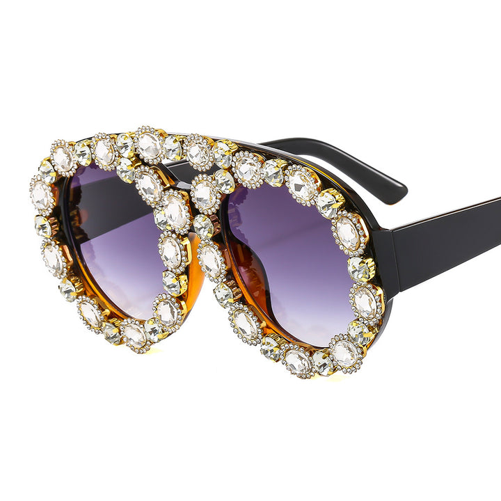 Ladies Glamorous Statement Sunglasses with Eye-Catching Crystal Frame Stornfield