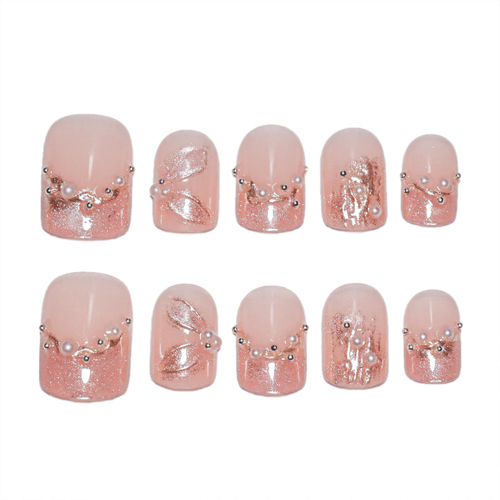 Handmade art nails with delicate embellishments Stornfield