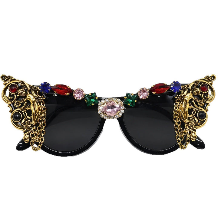 Ladies extravagant glamour sunglasses with intricate embellishments Stornfield