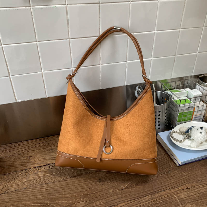 Suede Hobo Bag