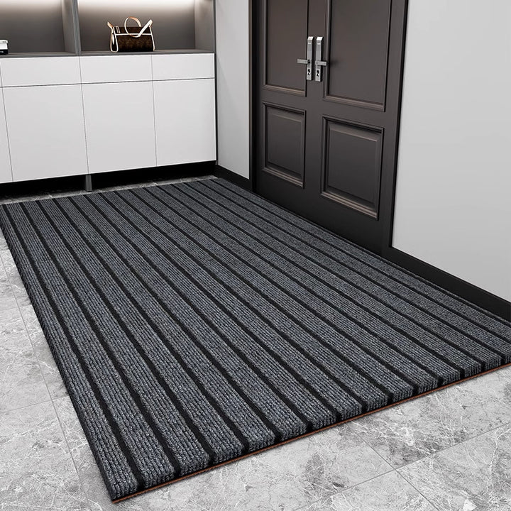 Elegant Striped Entrance Mat Stornfield