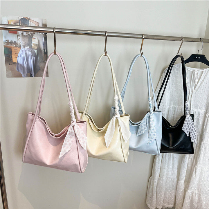Stylish Bow-Accent Handheld Bag