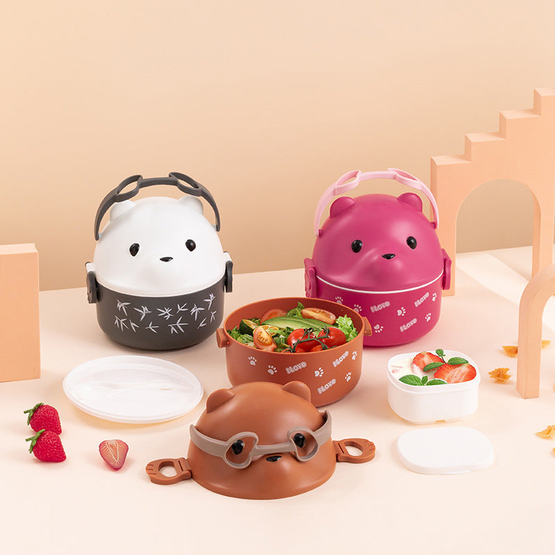 Cute Bear-Themed Bento Lunch Box