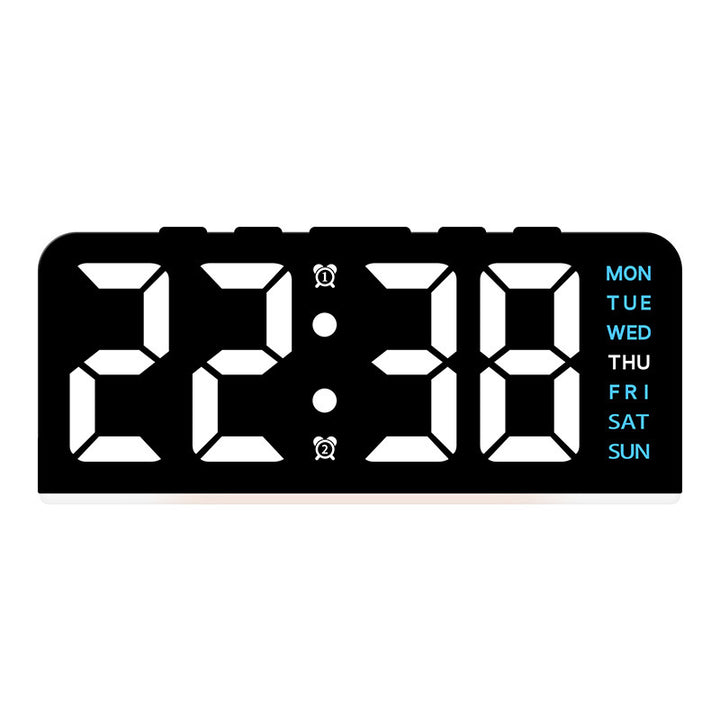 Digital alarm clock with large LED display and multifunctional display Stornfield