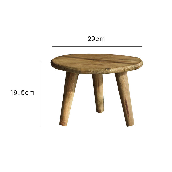 Stylish side table made of natural wood Stornfield