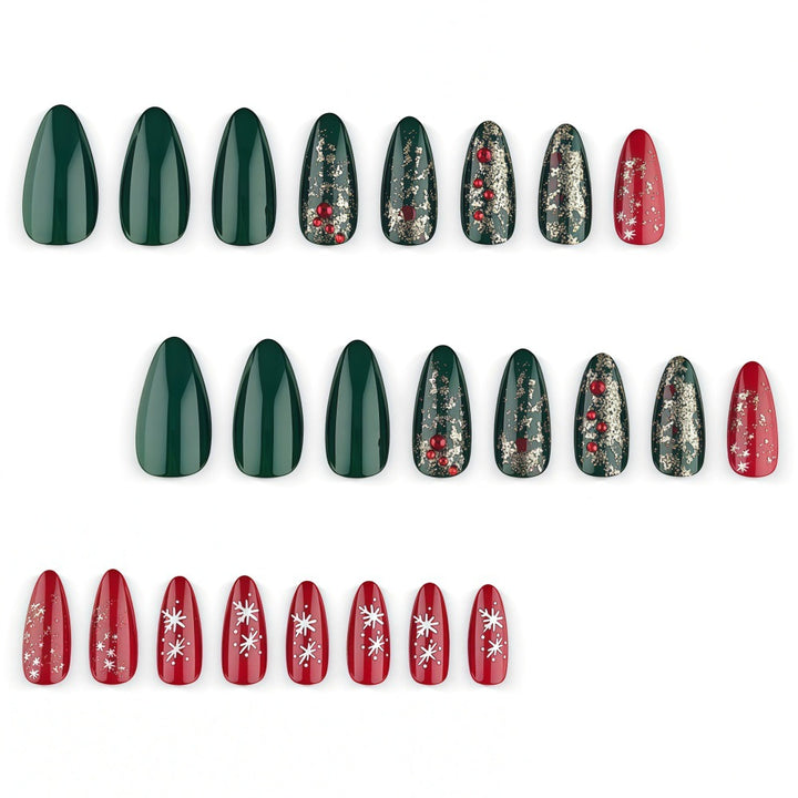Artificial nails in festive Christmas design Stornfield 1787298787