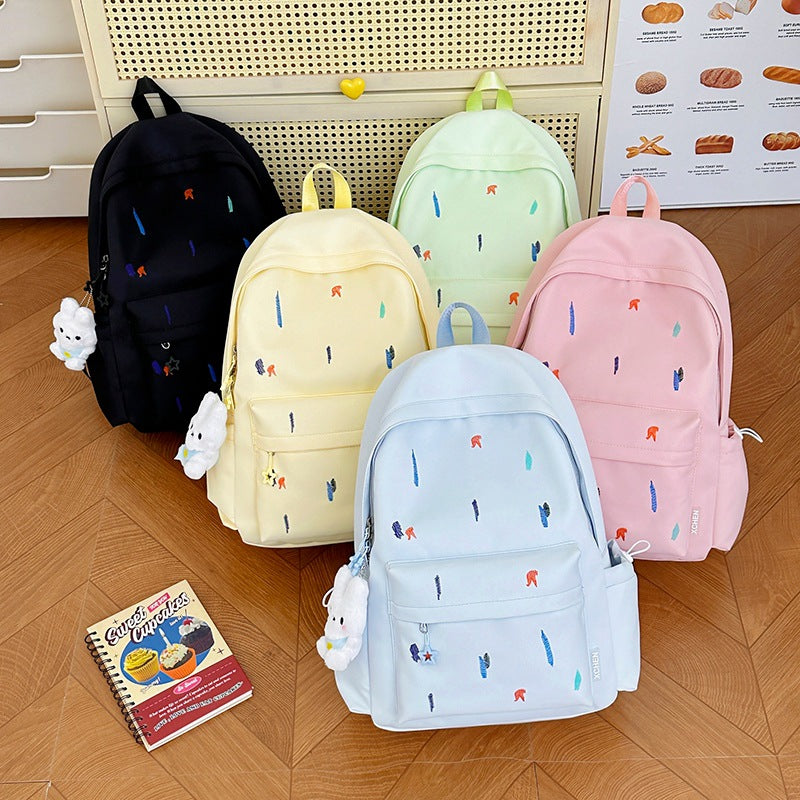 Lightweight Backpack with Cute Embroidered Design Stornfield