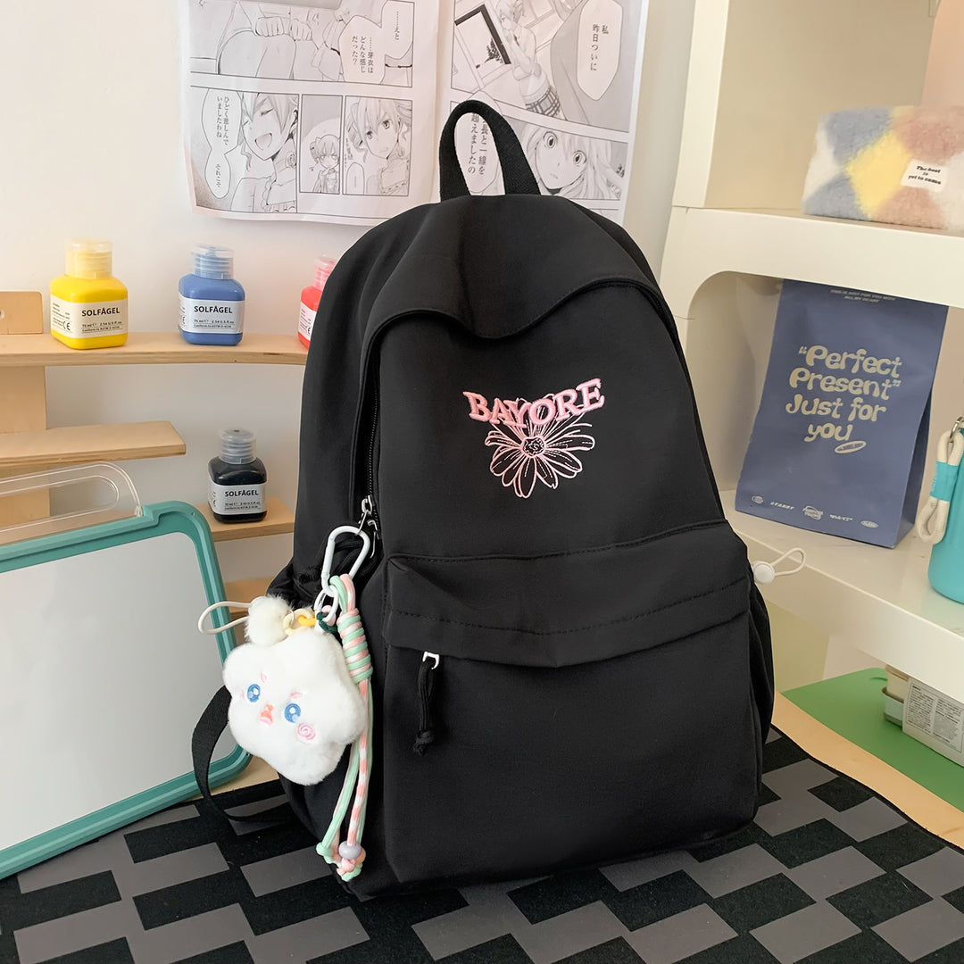 Floral Embroidered Casual Backpack Stornfield