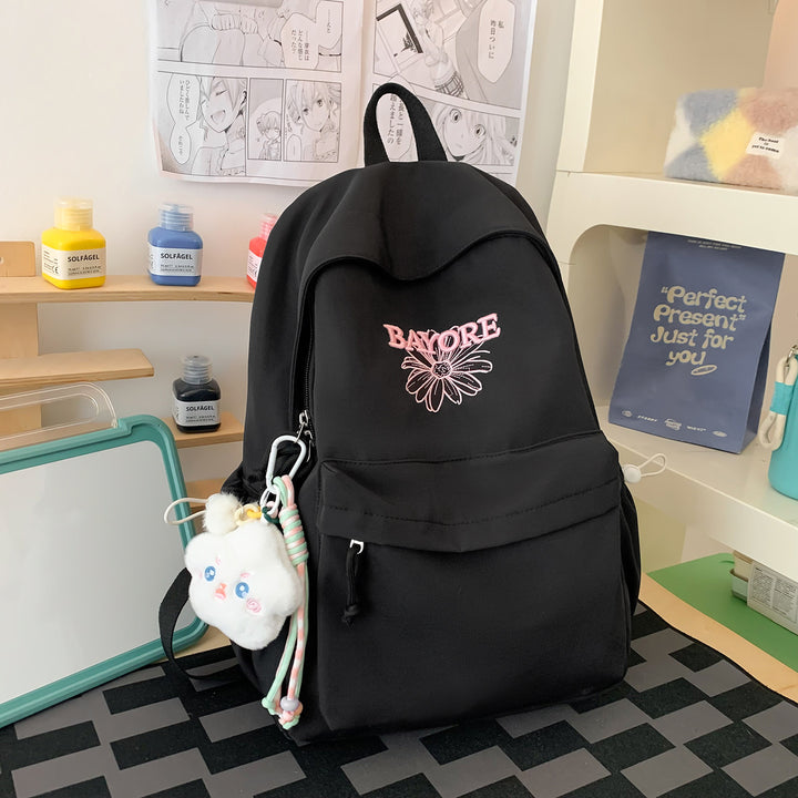 Floral Embroidered Casual Backpack Stornfield