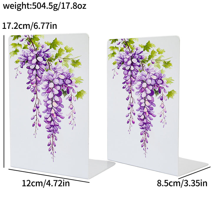 Elegant Floral Decorative Bookends