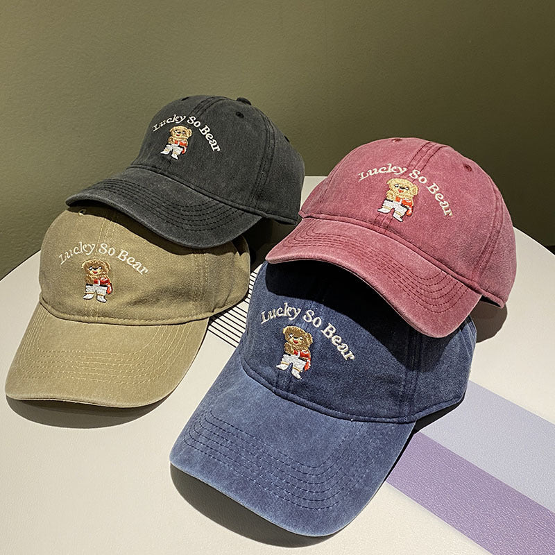 Unisex Casual Embroidered Bear Cap Stornfield