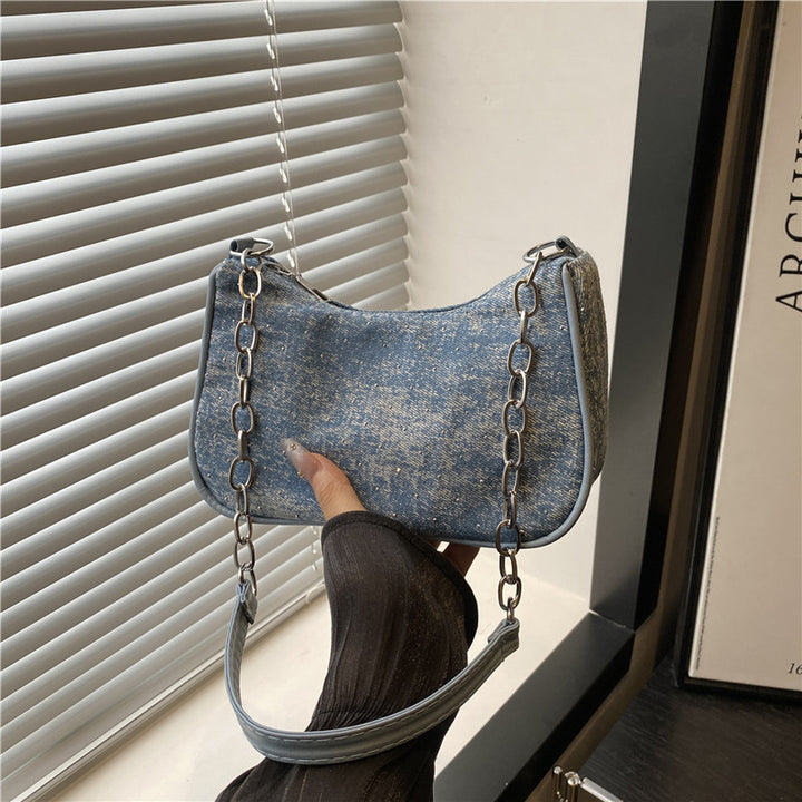 Vintage-Inspired Denim Hobo Bag Stornfield