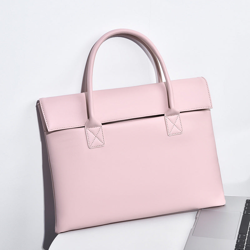 Elegant Structured Leather Office Tote Bag Stornfield