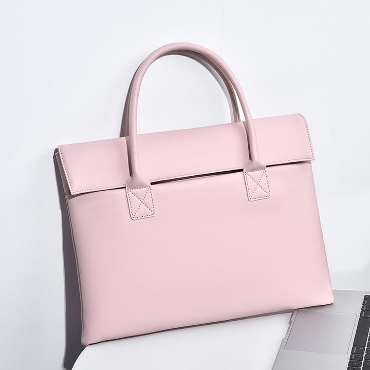 Elegant Structured Leather Office Tote Bag Stornfield