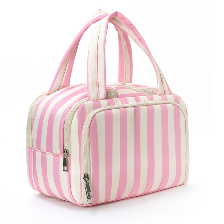 Cosmetic bag with stylish striped pattern Stornfield
