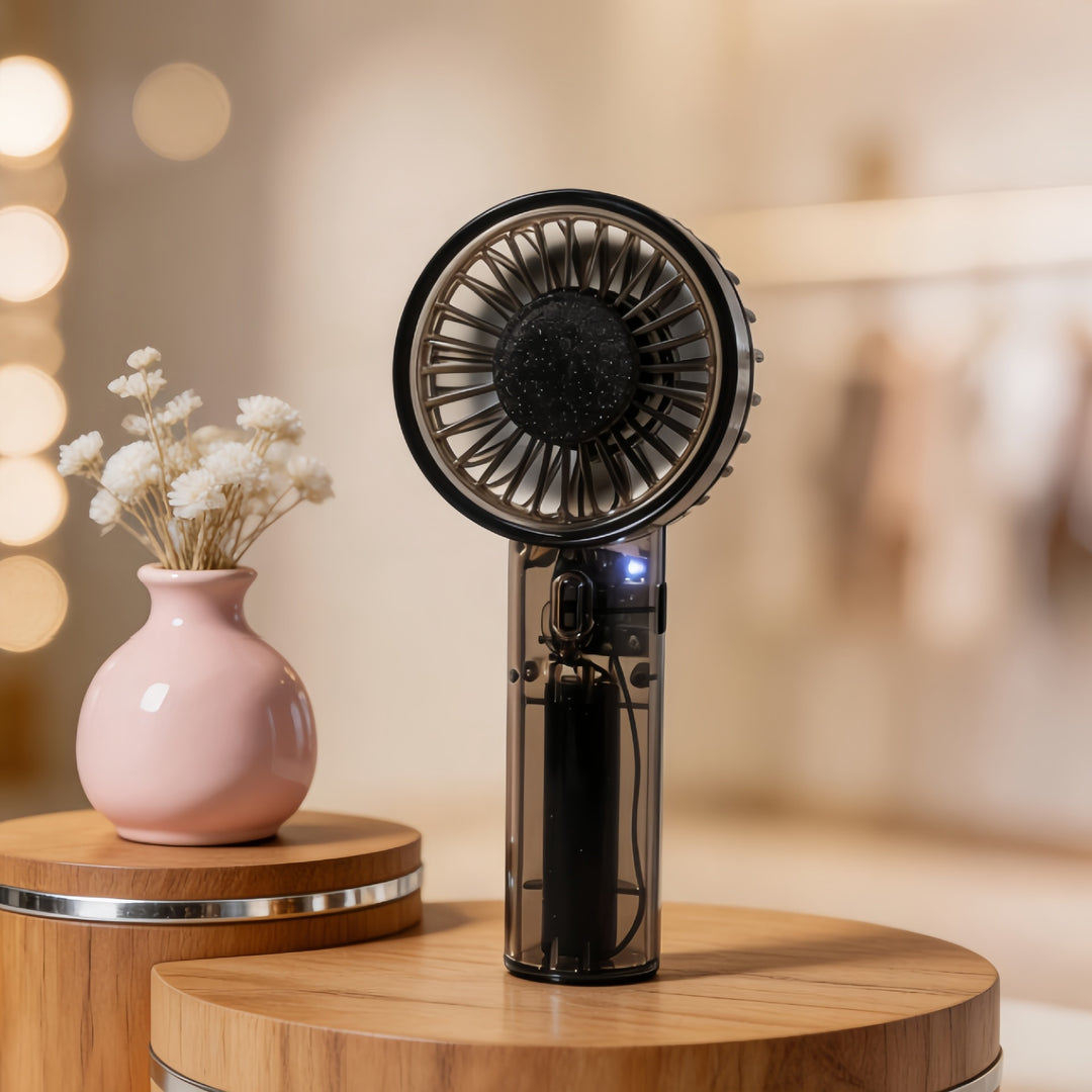 Women Portable USB Handheld Fan with Flexible Head Adjustment Stornfield