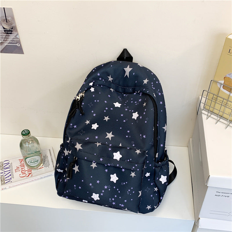 Casual Star-Patterned Backpack Stornfield