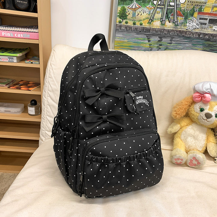 Charming Bow-Embellished Backpack Stornfield