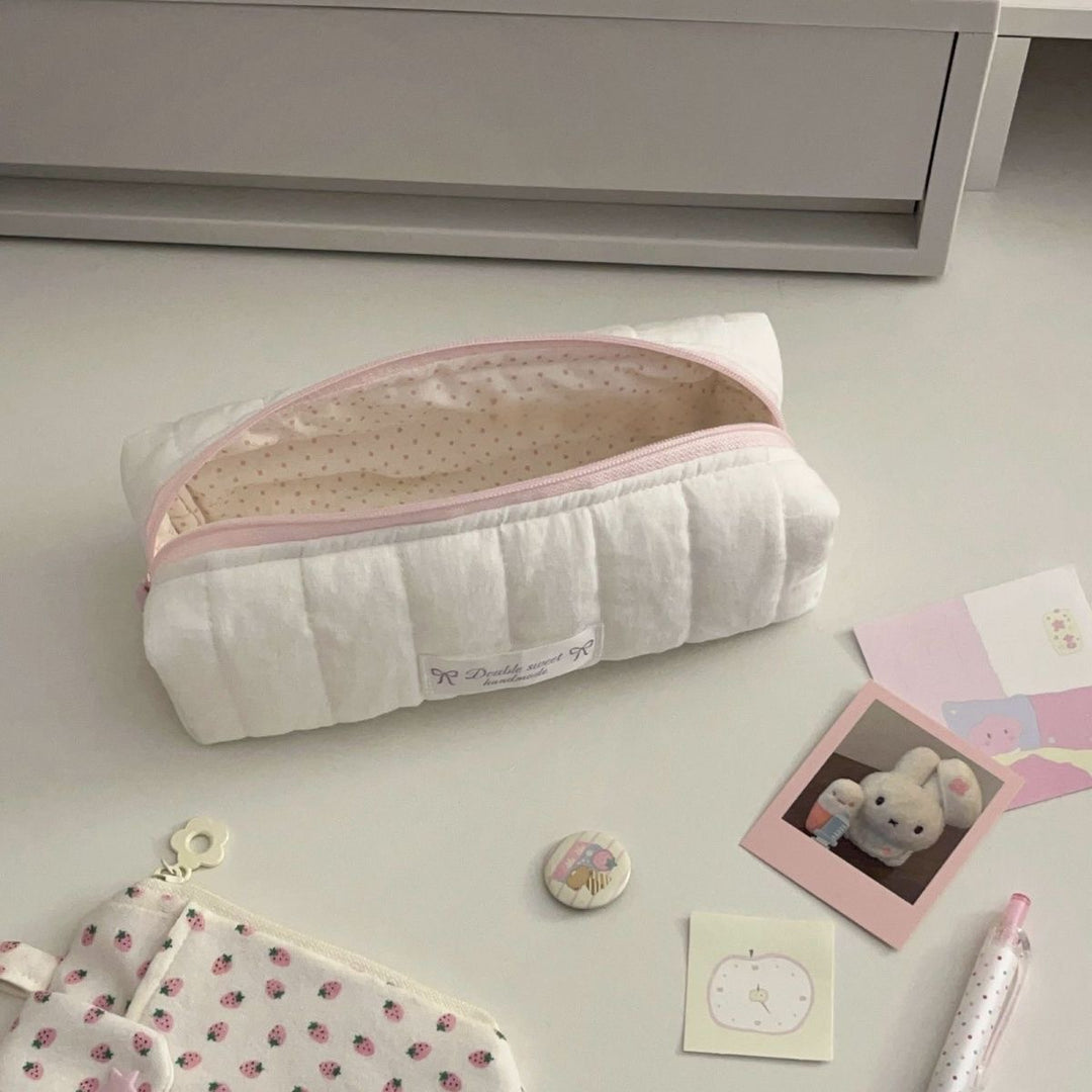 Stylish Quilted Pencil Case